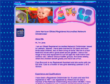 Tablet Screenshot of janeharrison-childminder.co.uk